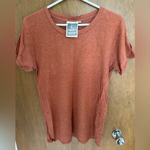 Jungmaven 55%Hemp 45%Organic Cotton Lorel Tshirt in Burnt Orange